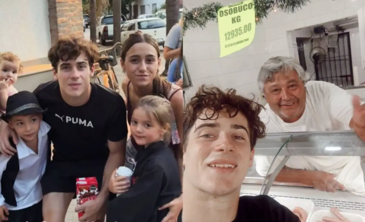 UNO MÁS. Franco Colapinto se mezcló entre la gente y se sacó fotos con todos.