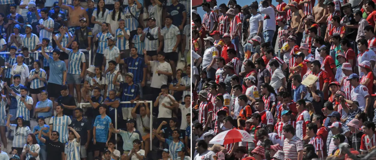 A PESAR DE TODO. Los hinchas de Atlético y San Martín siguen aletando pese a las frustraciones de los últimos años.