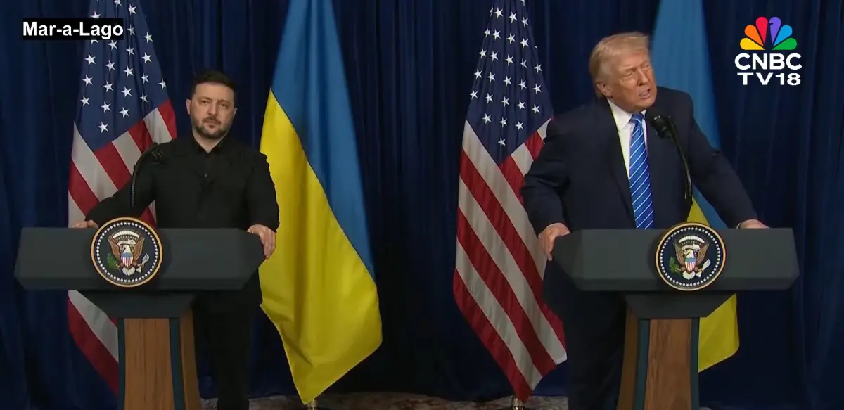 Volodymyr Zelensky y Donald Trump. CAPTURA DE VIDEO