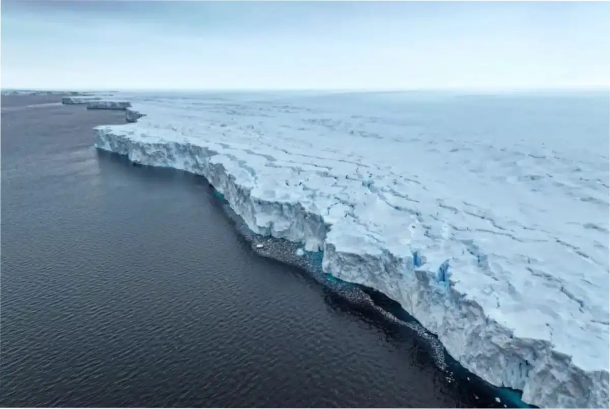 El Glaciar Denman podría estar en peligro. © Pete Harmsen, División Antártica Australiana