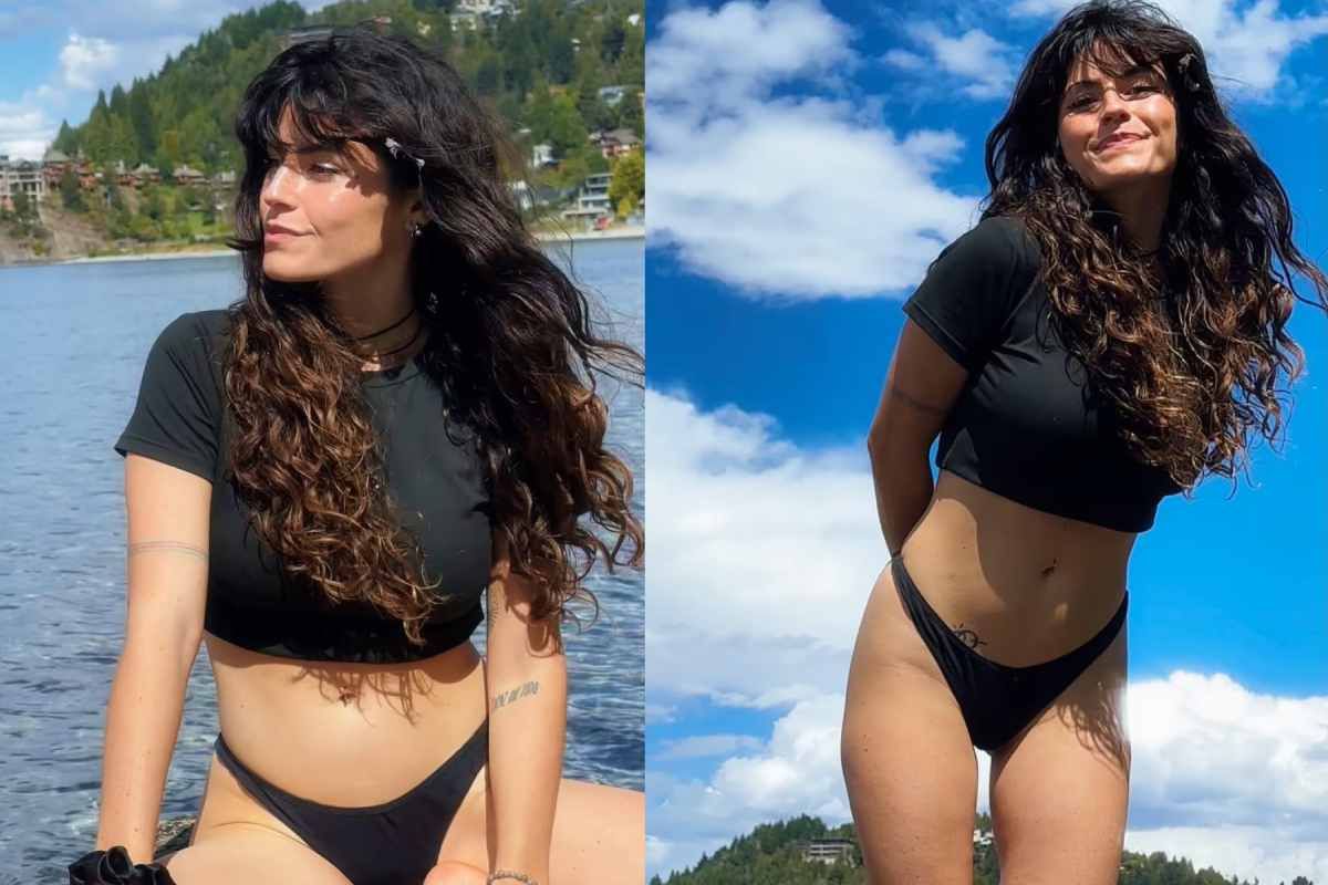 El audaz look total black de Valentina Ginocchio que encendió las redes
