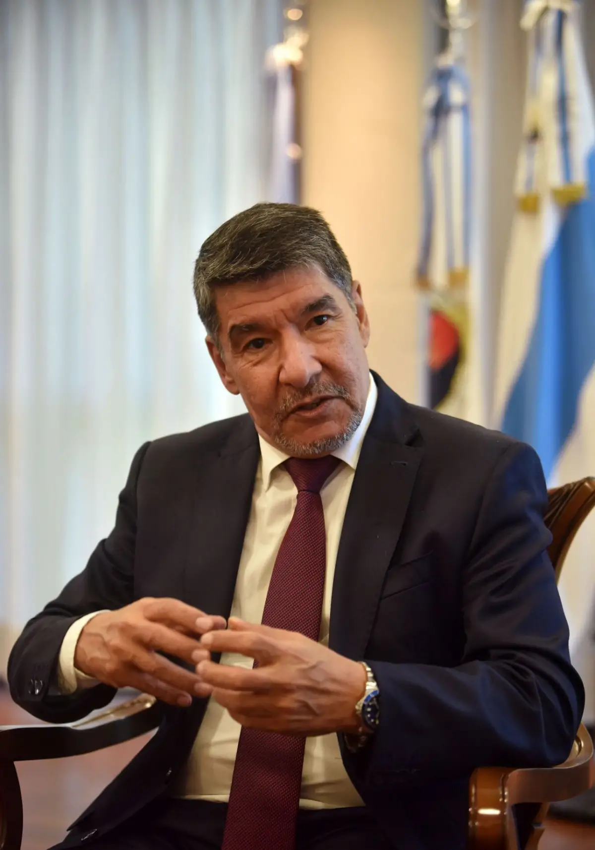 EN LA PROVINCIA. El vicegobernador Acevedo quedará a cargo del Ejecutivo durante la licencia del Gobernador durante enero.