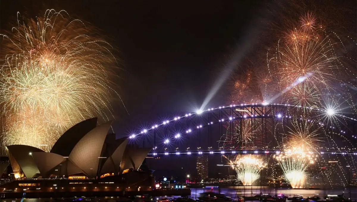 LOS PRIMEROS. En Asia el 2026 ya se transita y uno de los puntos más emblemáticos es la bahía de Sídney, en Australia.
