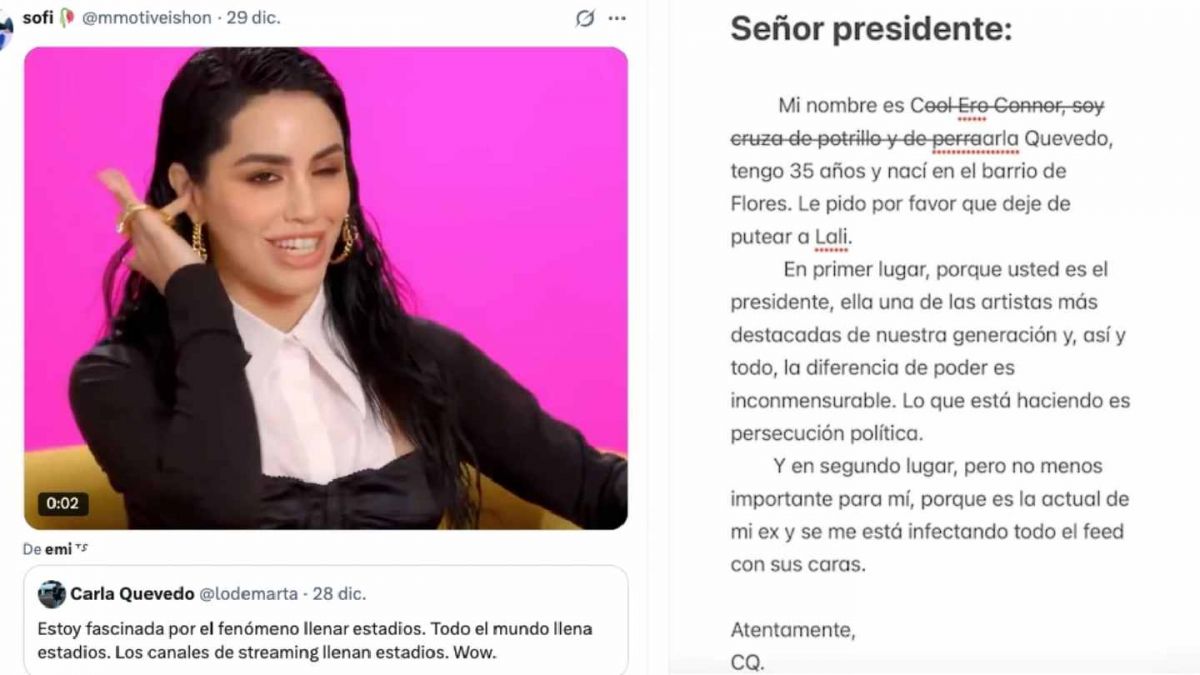 Quién es Carla Quevedo, la talentosa ex de Pedro Rosemblat que lanzó una ácida crítica contra Lali Espósito