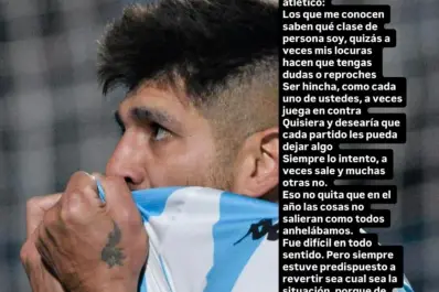 No podía irme así: Leandro Díaz explicó por qué dio marcha atrás y se queda en Atlético Tucumán