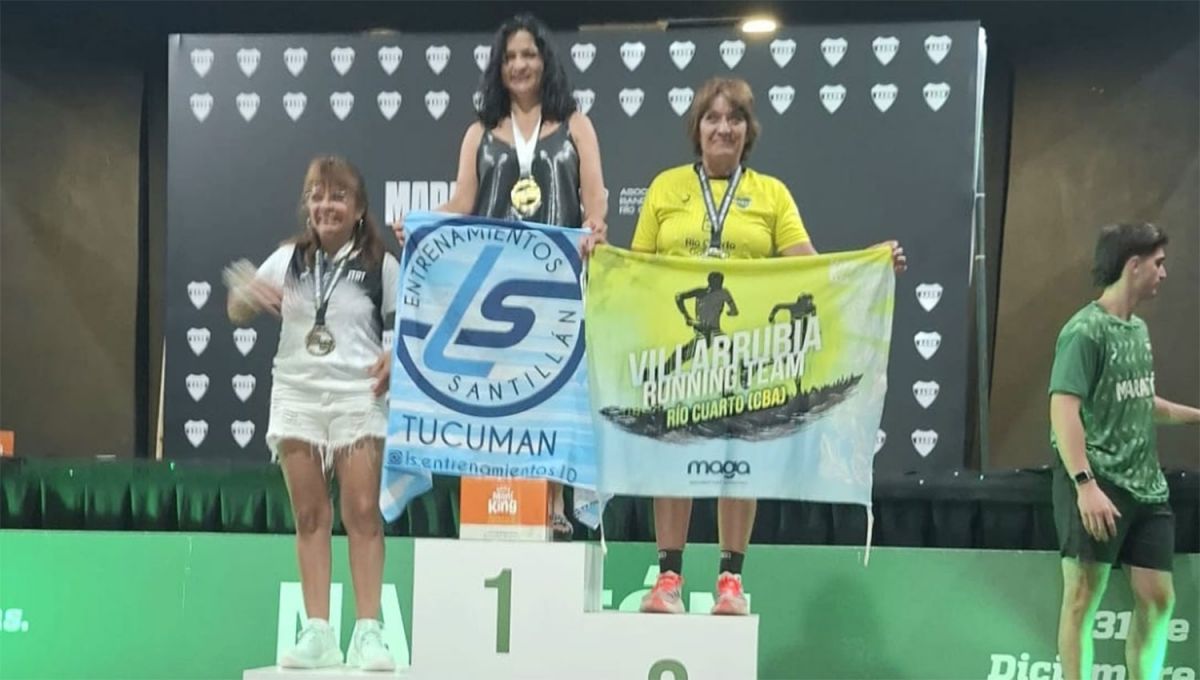 GANADORA. Raquel fue la más rápida en su categoría. 