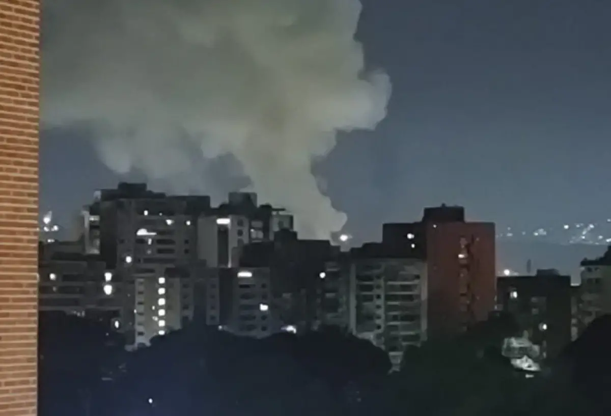 EN LAS REDES. Una de las imágenes del ataque de Estados Unidos a Venezuela.