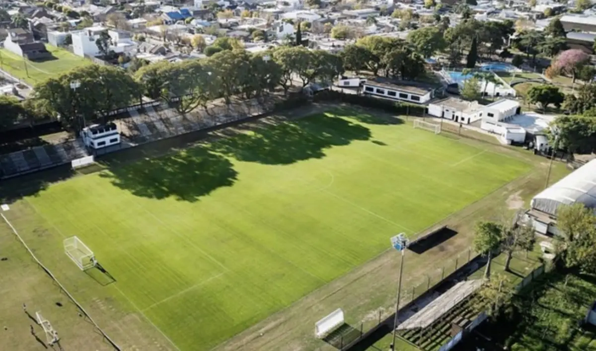 NUEVA SEDE. Así se ve el estadio Antonio Di Giácomo desde arriba.