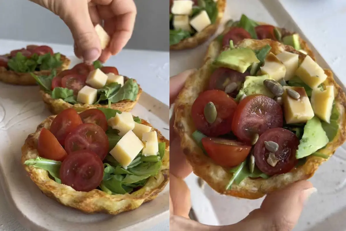 Unas canastitas fáciles de preparar, en poco tiempo y sin harinas.