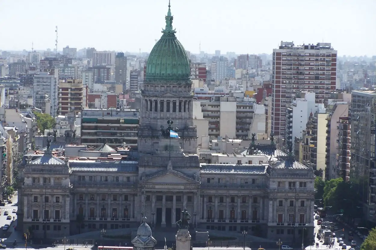 El edificio del Congreso.
