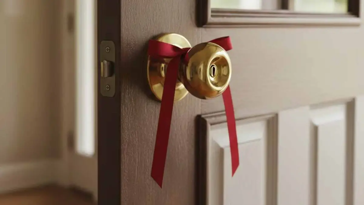 Por qué se coloca una cinta roja en la puerta el Día de Reyes