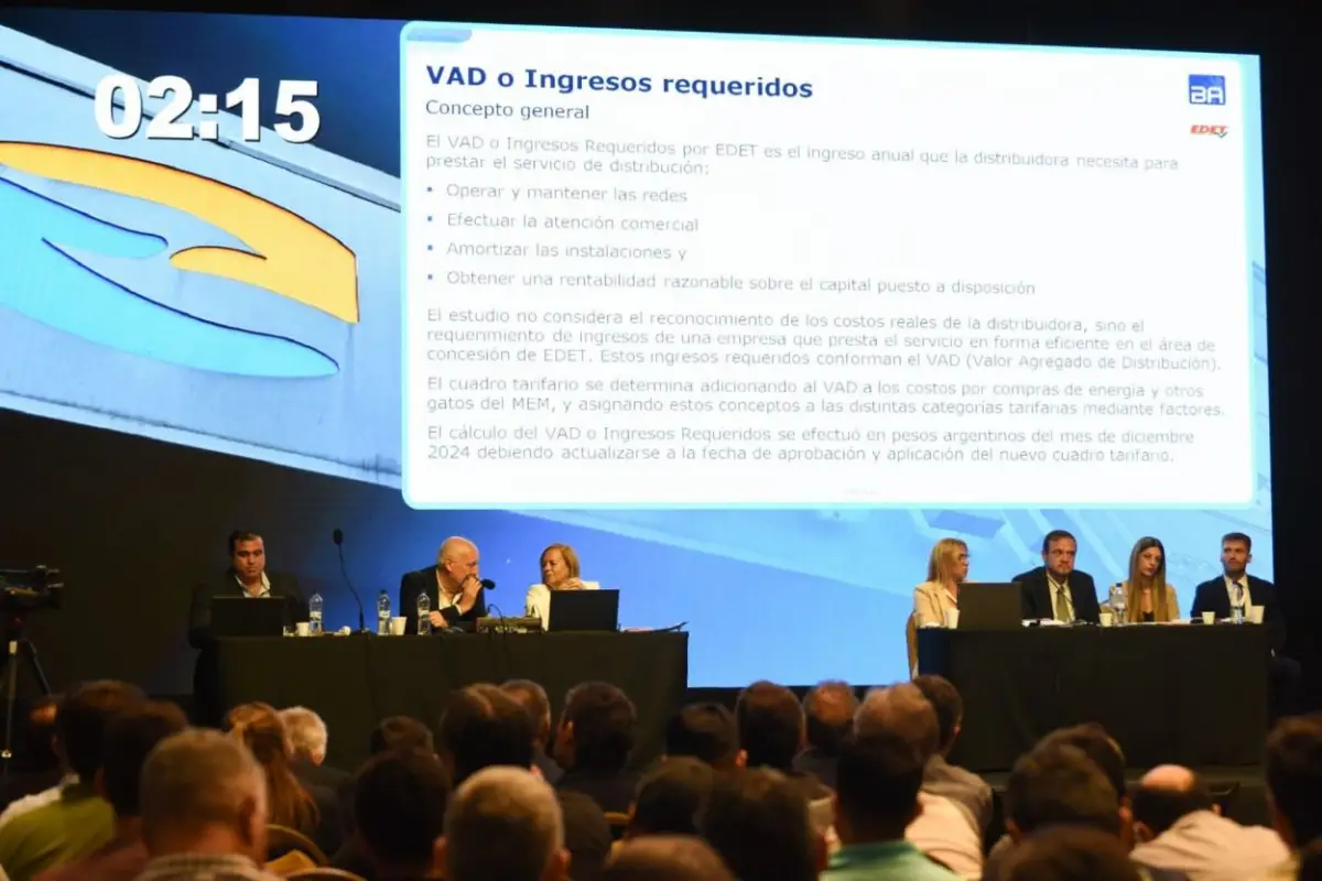 PANTALLAS GIGANTES. Las autoridades del Ersept comandaron la audiencia, la cual se realizó de manera mixta y permitió escuchar todas las voces. la gaceta / foto de analía jaramillo