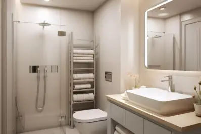 Baños más cálidos: la tendencia en colores que reemplaza al blanco tradicional