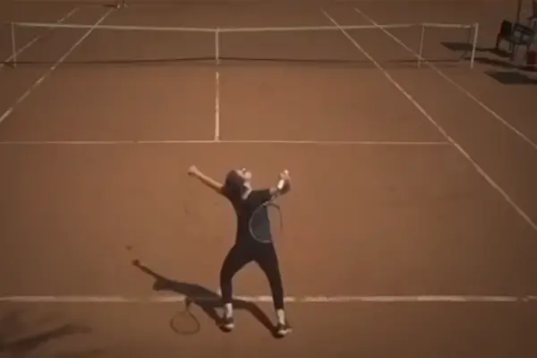 No sabía sacar, no sabía las reglas y jugó un torneo oficial de tenis