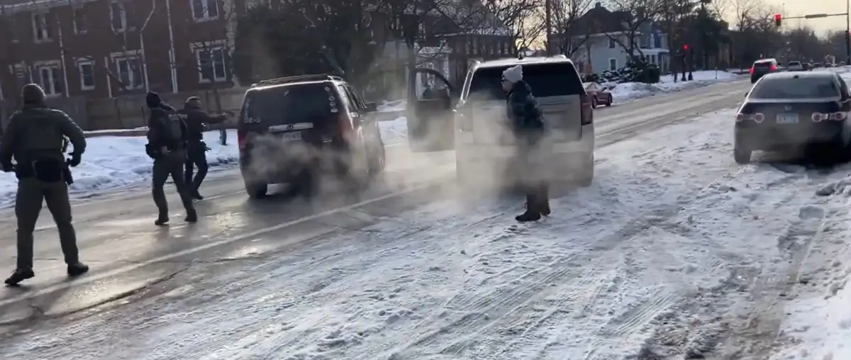 Momento de los disparos contra la víctima. CAPTURA DE VIDEO