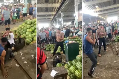 Video: golpes, corridas y tensión en el Mercofrut tras una pelea entre trabajadores