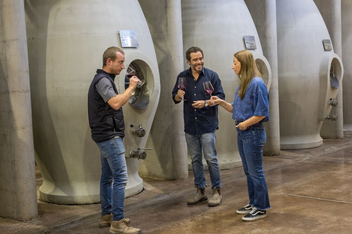 EL EQUIPO. Martín Di Stefano, Sebastián Zuccardi y Laura Principaino.