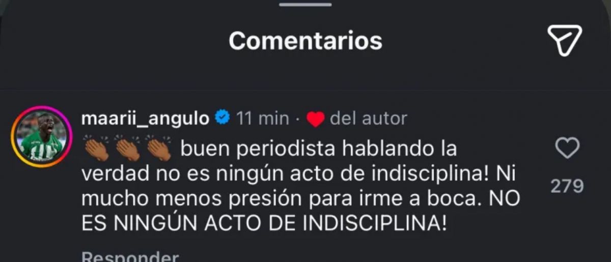 PICANTE. La respuesta del delantero a un periodista buscando aclarar su situación