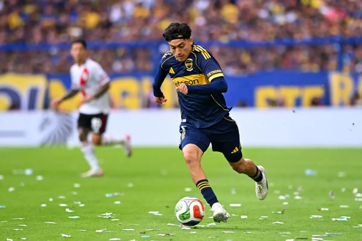 CALIDAD. Changuito fue figura en el Superclásico y la mejor carta de ataque para Boca en el segundo semestre de 2025.