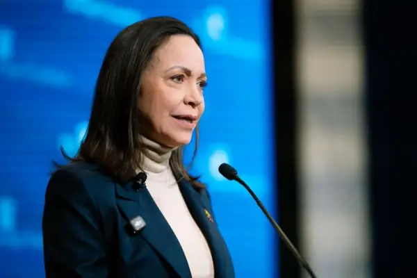 María Corina Machado aseguró que Venezuela “será libre” y arremetió contra Delcy Rodríguez