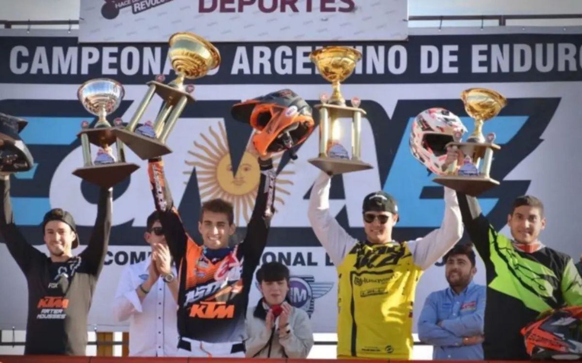 SUS COMIENZOS. Luciano Benavides en el año 2018 cuando competía en enduro | Foto: El Tribuno de Salta