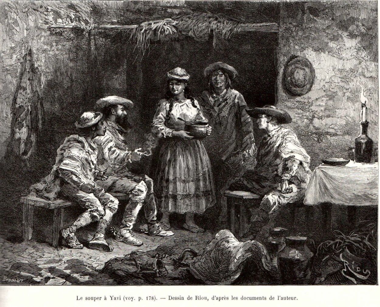 LE SOUPER A JAVI. Creación de 1882 del francés Emile-Arthur Thouar.
