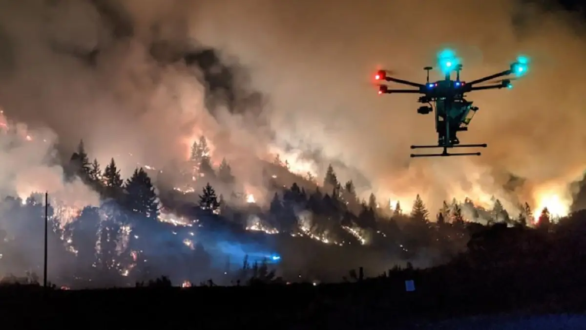 Drones como una herramienta estratégica para los incendios. Foto tomada de internet.