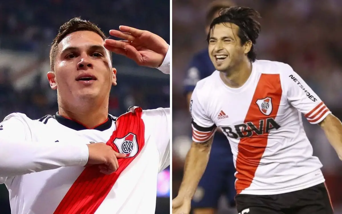 DOS CRACKS. Juanfer y Piscu ganaron la Copa Libertadores: en 2015 y 2018, respectivamente