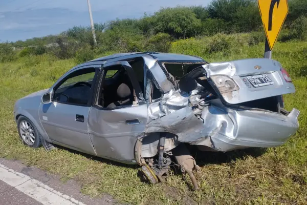Choque en la Ruta 89: una familia que viajaba de vacaciones a Brasil protagonizó un accidente