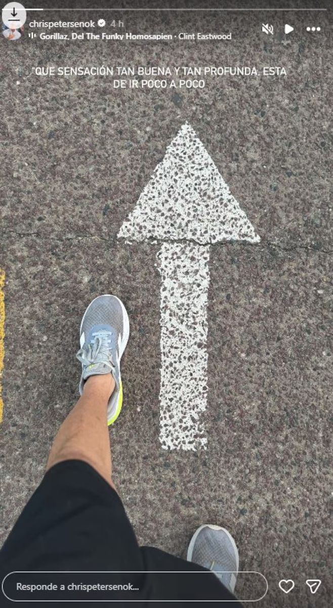 Tras 26 días en terapia intensiva, Christian Petersen mostró cómo avanza su recuperación