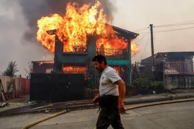 Chile en estado de emergencia debido a los incendios forestales: el increíble video que muestra la catástrofe