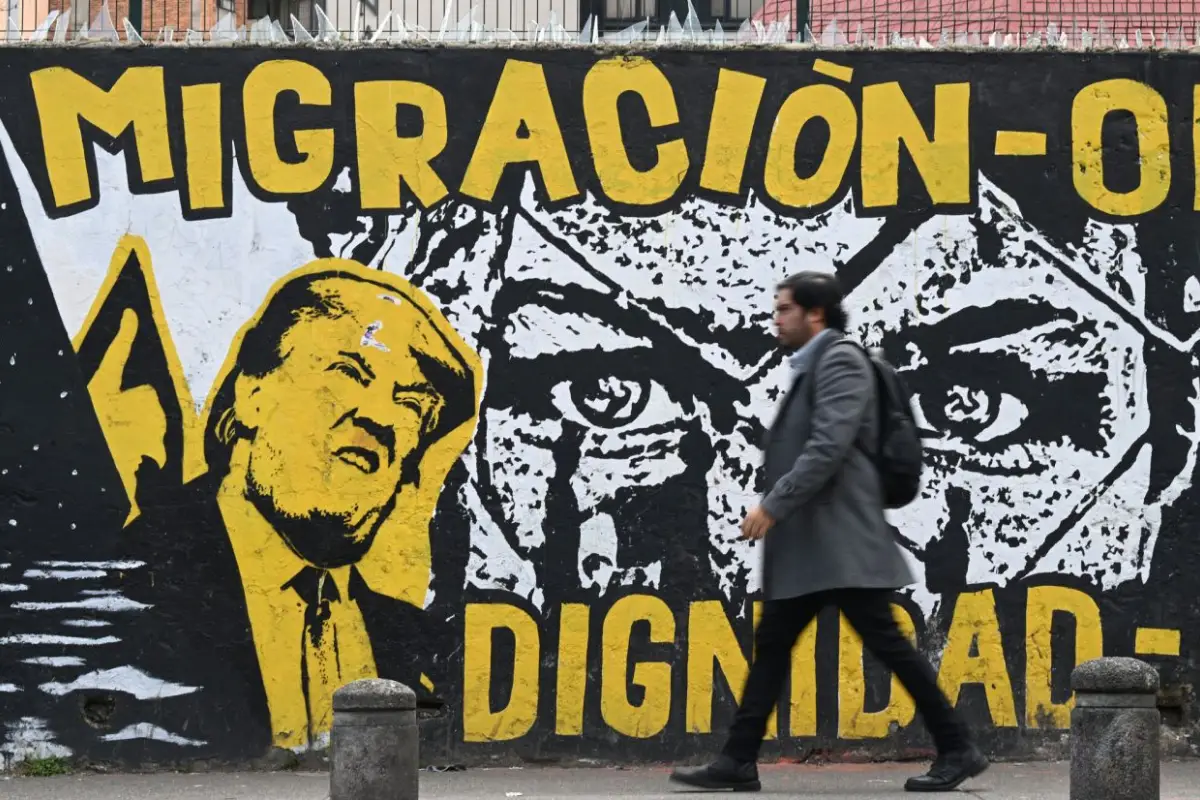 CONFRONTACIÓN. En países de Latinoamérica como Colombia también se cuestionan las políticas de Trump.