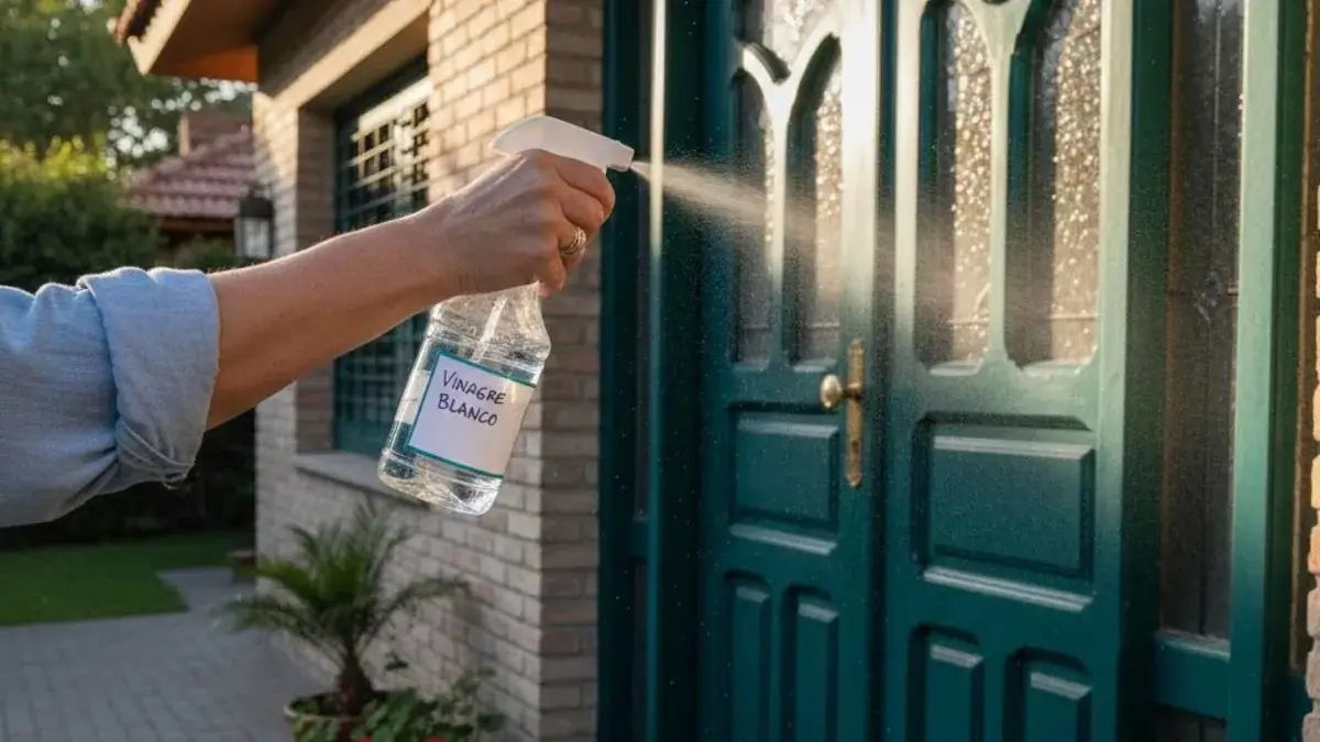 Pocos lo saben: por qué recomiendan limpiar la entrada de la casa con vinagre