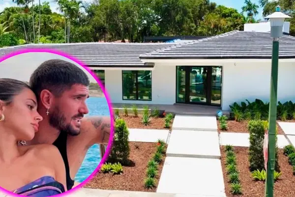 Así es la mansión de Rodrigo de Paul y Tini Stoessel en Miami: estilo moderno, espaciós luminosos y un mega gimnasio