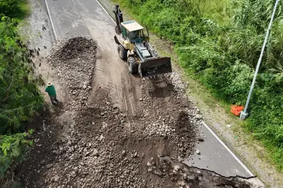 Comenzaron los trabajos de recuperación en la Ruta 321 en Lules
