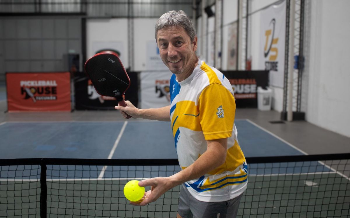 EL REFERENTE. Fede Jatamlasky, el nombre propio detrás del crecimiento y la difusión del pickleball.
