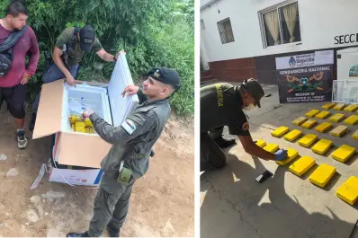 Detienen a un hombre que intentaba ingresar al país cargando un freezer sobre su espalda con 31 kilos de cocaína