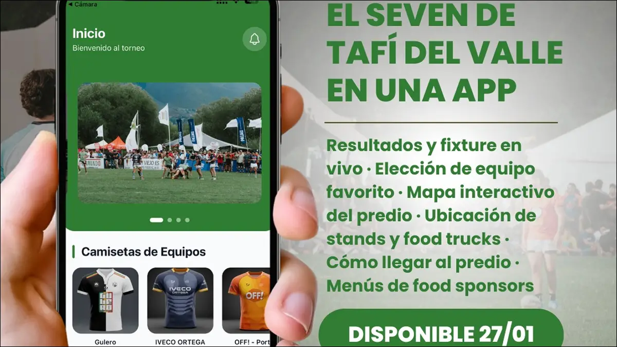 INNOVACIÓN. El Seven de Tafí del Valle lanzará una app oficial que reunirá información deportiva, servicios para el público y contenidos interactivos durante todo el evento.