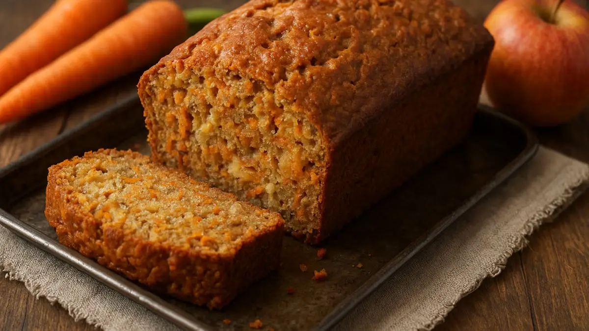 Budín húmedo de zanahoria y manzana: sin harina ni azúcar y fácil de hacer