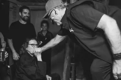 Charly García apareció junto a León Gieco en Punta del Este