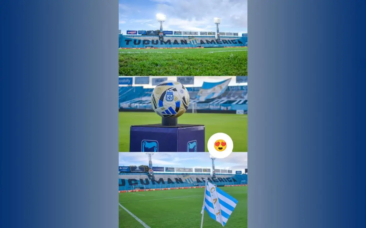 Así luce el campo de juego del Monumental