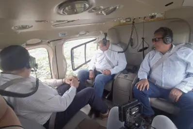 Por las zonas afectadas