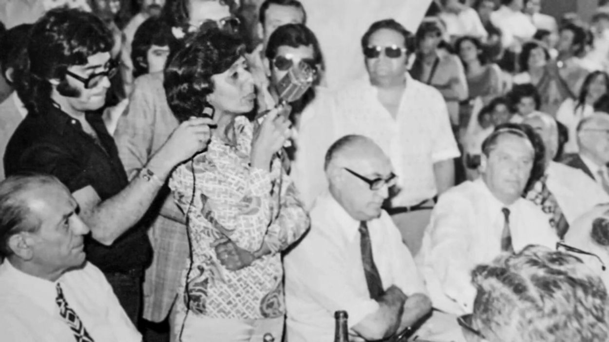 LOS AÑOS JÓVENES. Ortiz en sus tiempos de funcionaria nacional.