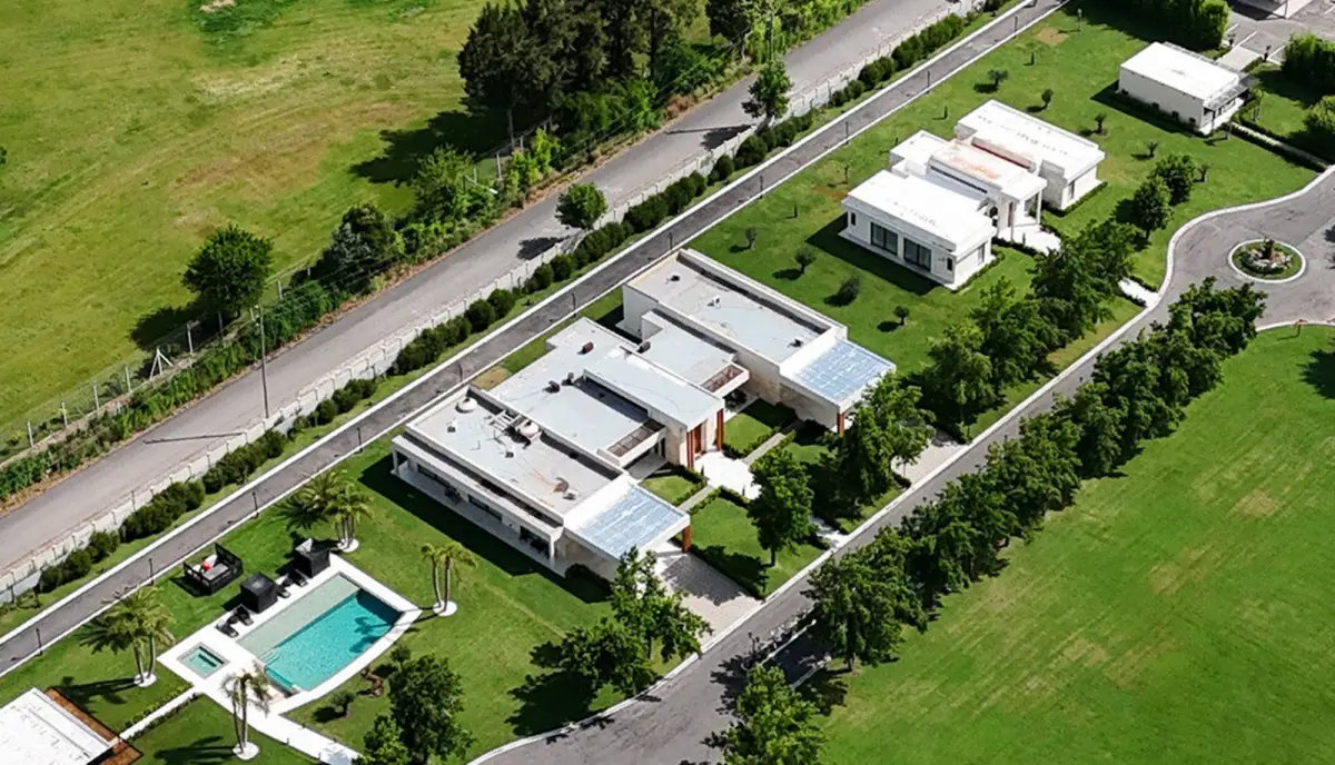 EN LA MIRA. La quinta de Pilar investigada por el juez González Charvay. Su ubicación y las comodidades son claves en el expediente para determinar al verdadero propietario.