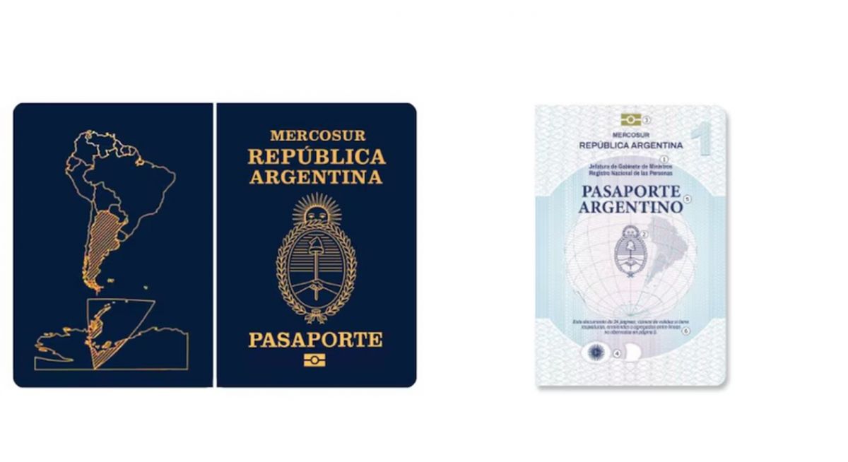 La apariencia exterior y la página que se agregará al pasaporte