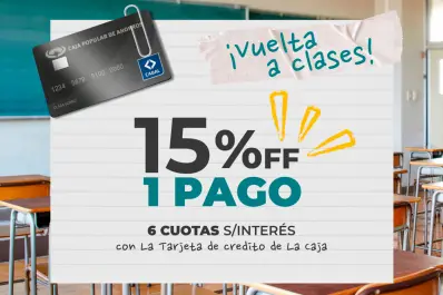 La Tarjeta de crédito de la Caja acompaña la vuelta a clases con descuentos y cuotas sin interés