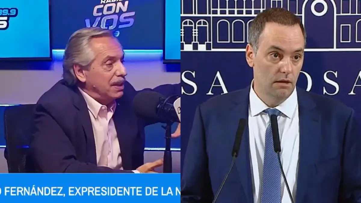 EN REDES. Fuerte cruce entre Alberto Fernández y Manuel Adorni. 