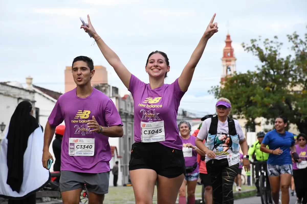 FIESTA. Los 21k de Salta son unas de las carreras más convocantes de la región. 