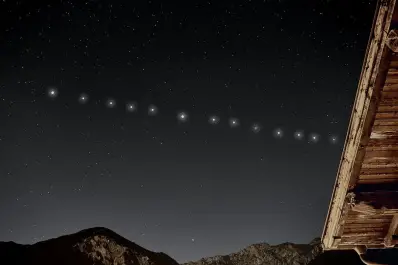 Un desfile de luces en casi todo el país: los satélites Starlink cruzarán el cielo argentino