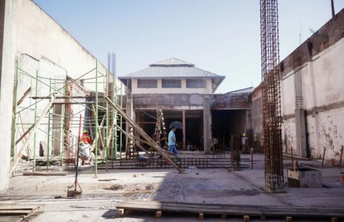 El avance de las obras en el Registro Civil.